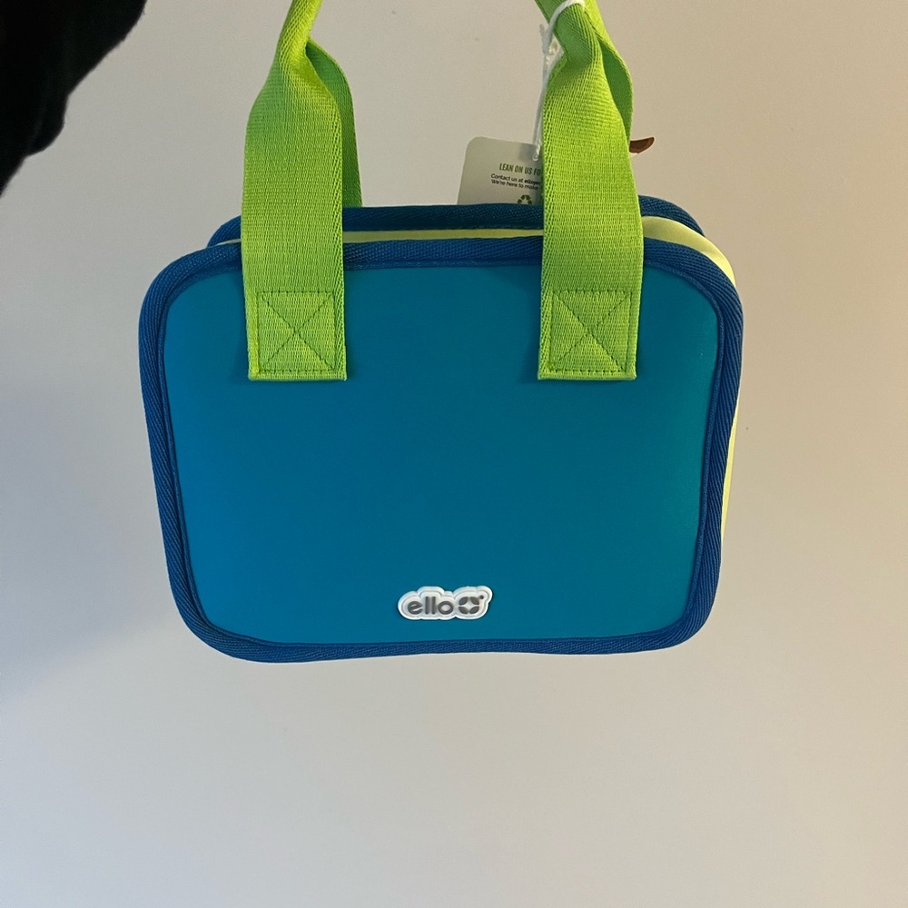 Ello Blue and Green Insulated Lunch Bag